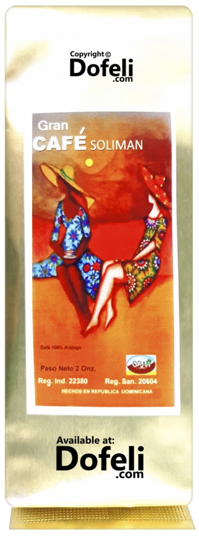 Dominican Republic ground coffee souvenir combo with Soliman, Peralta and Gran Organic flavors.